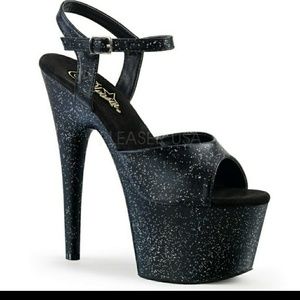 Stiletto Glitter Heel Heel Platform Stripper Shoes